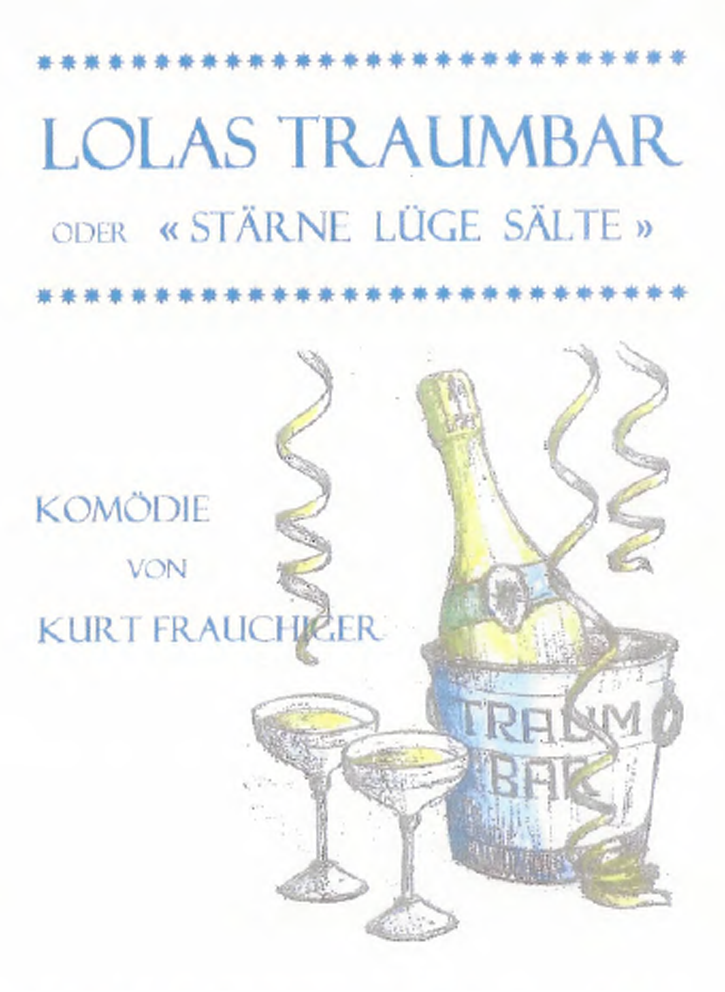 Flyer Titelbild von „Lolas Traumbar“ Flyer Titelbild von „Lolas Traumbar“